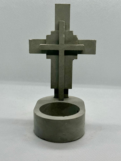 Cross with Tea light holder